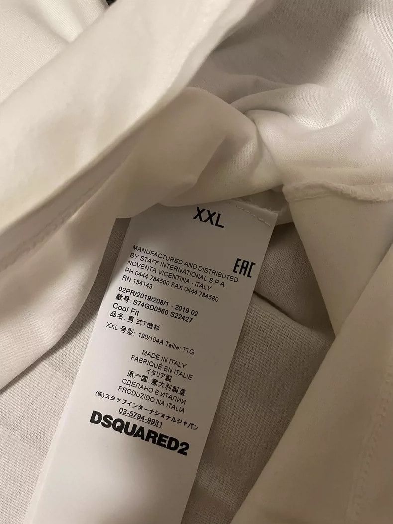 Dsquared2 DSquared2 Short Sleeve Graphic T-Shirt-yf Size US XXL / EU 58 / 5 - 5 Thumbnail