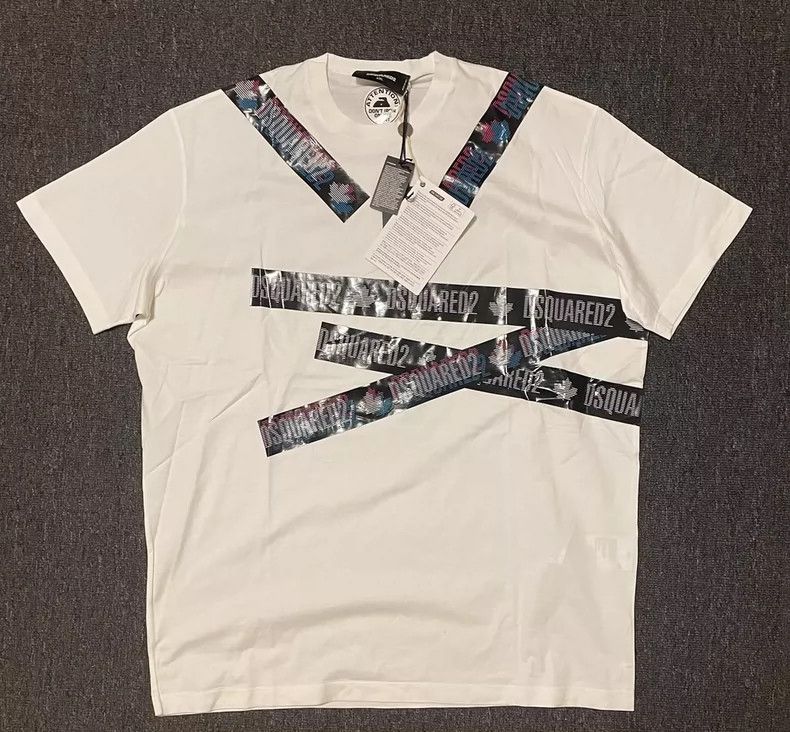 Dsquared2 DSquared2 Short Sleeve Graphic T-Shirt-yf Size US XXL / EU 58 / 5 - 2 Thumbnail