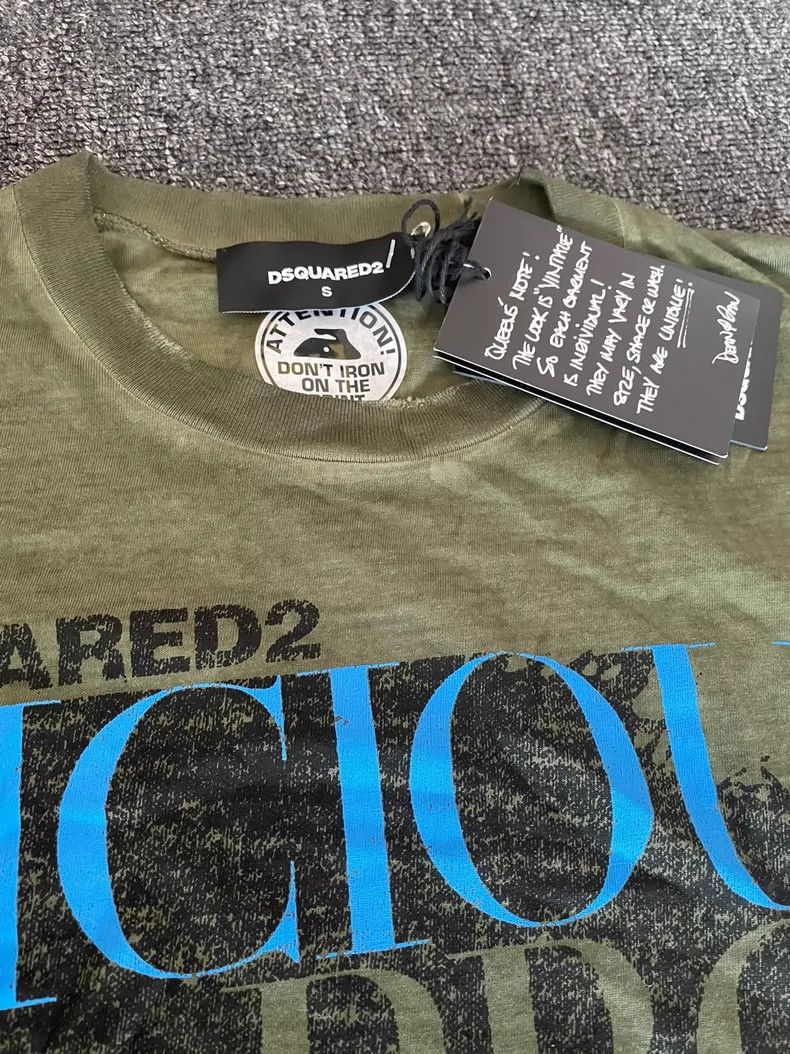 Dsquared2 DSQUARED2 Vicious Bros Distressed T-Shirt-yf Size US S / EU 44-46 / 1 - 2 Thumbnail