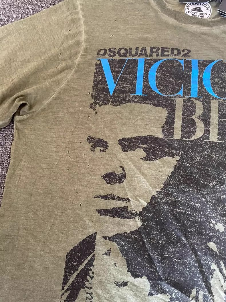 Dsquared2 DSQUARED2 Vicious Bros Distressed T-Shirt-yf Size US S / EU 44-46 / 1 - 3 Thumbnail