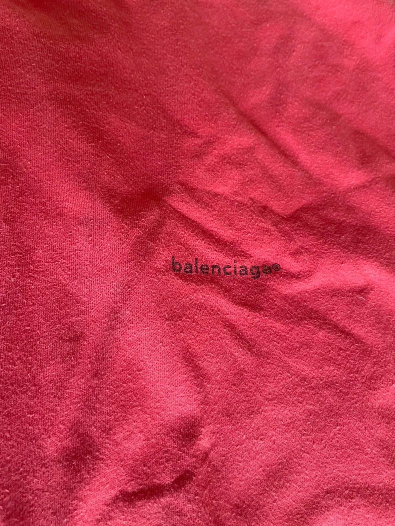 Balenciaga Balenciaga Red Short Sleeve T-Shirt-yf Size US XS / EU 42 / 0 - 6 Thumbnail