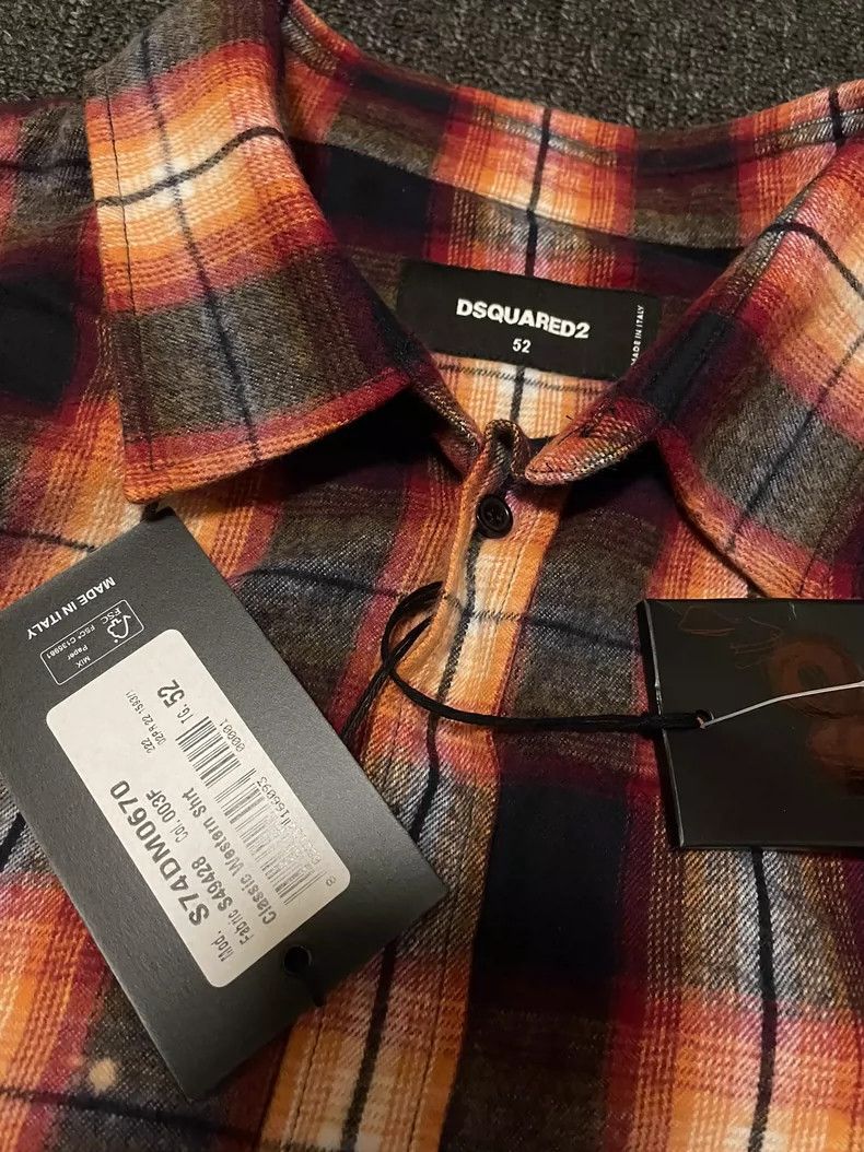 Dsquared2 DSquared2 Icon Flannel Shirt 22 style-yf Size US L / EU 52-54 / 3 - 4 Thumbnail