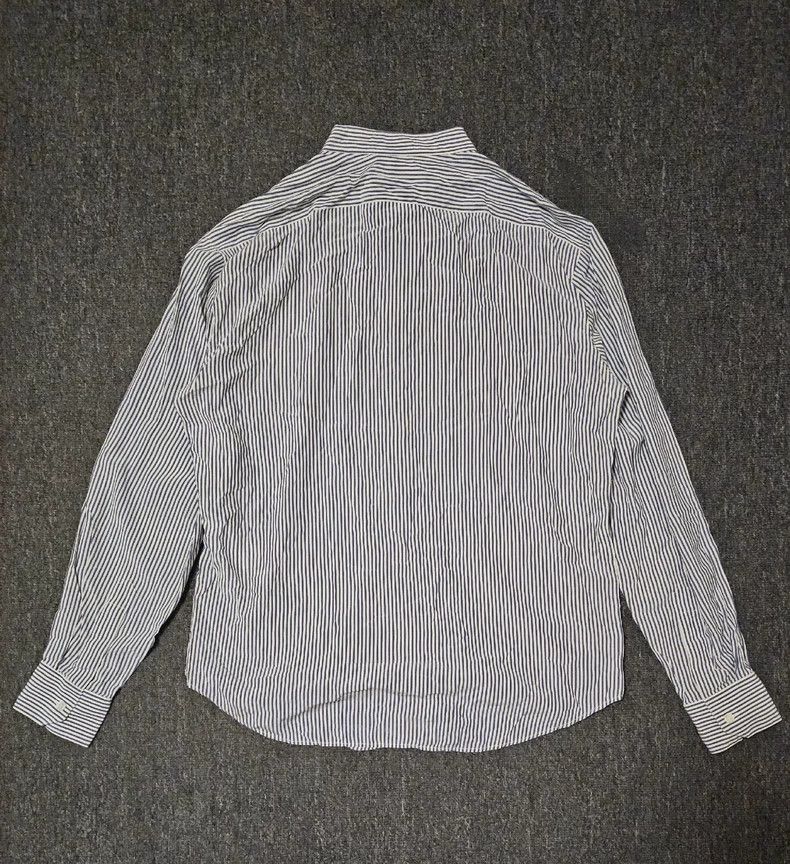 Celine Celine Striped Stand-Collar Shirt-yf Size US L / EU 52-54 / 3 - 4 Thumbnail