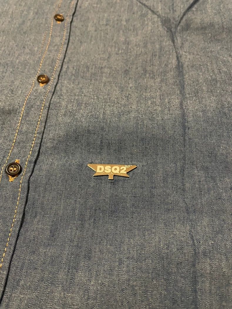 Dsquared2 DSquared2 Blue Denim Long Sleeve Shirt-yf Size US M / EU 48-50 / 2 - 4 Thumbnail