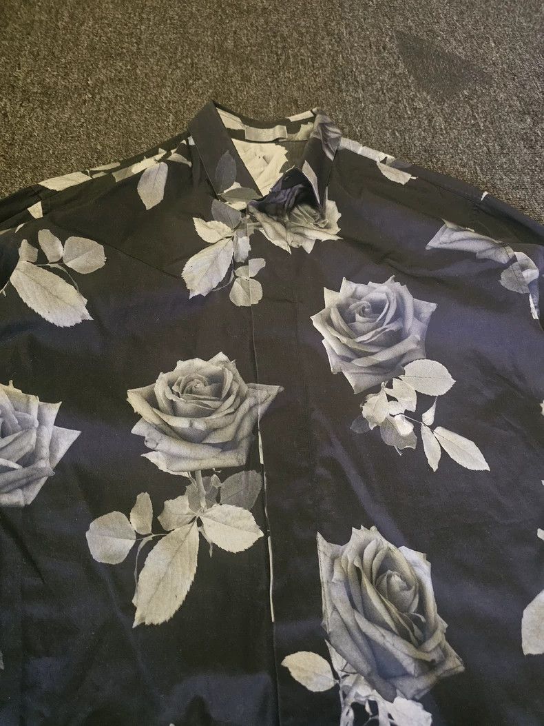 Dior Dior Rose Print Long Sleeve Shirt-yf Size US M / EU 48-50 / 2 - 2 Thumbnail
