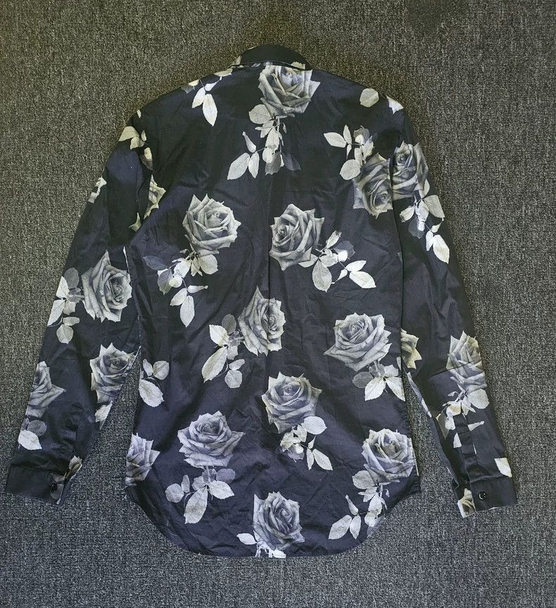 Dior Dior Rose Print Long Sleeve Shirt-yf Size US M / EU 48-50 / 2 - 4 Thumbnail