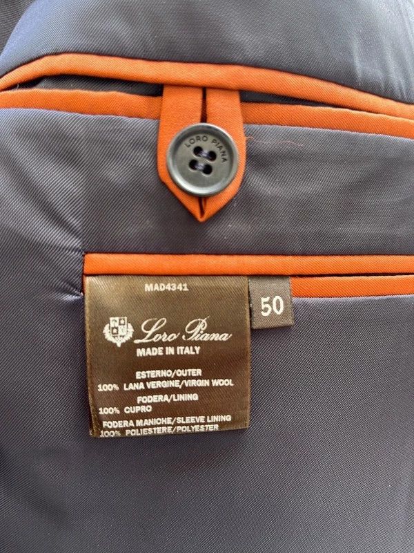 Loro Piana Loro Piana Blue Wool Suit Jacket-yf Size US M / EU 48-50 / 2 - 6 Thumbnail
