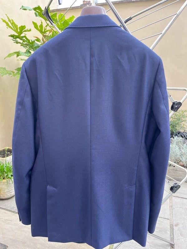 Loro Piana Loro Piana Blue Wool Suit Jacket-yf Size US M / EU 48-50 / 2 - 2 Thumbnail