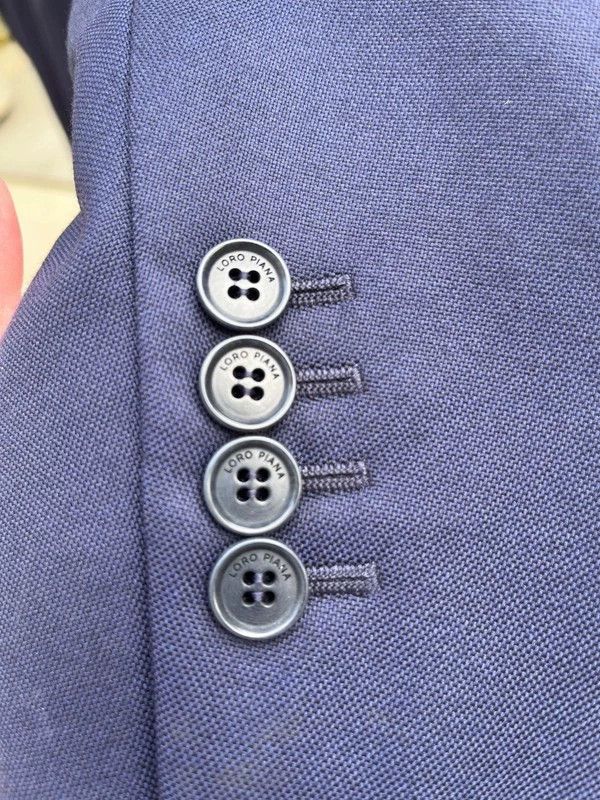 Loro Piana Loro Piana Blue Wool Suit Jacket-yf Size US M / EU 48-50 / 2 - 3 Thumbnail