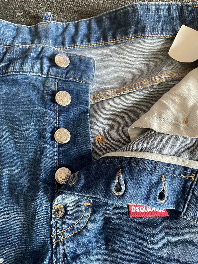 Dsquared2 Dsquared2 Blue Distressed Denim Jeans-yf Size US 36 / EU 52 - 4 Thumbnail