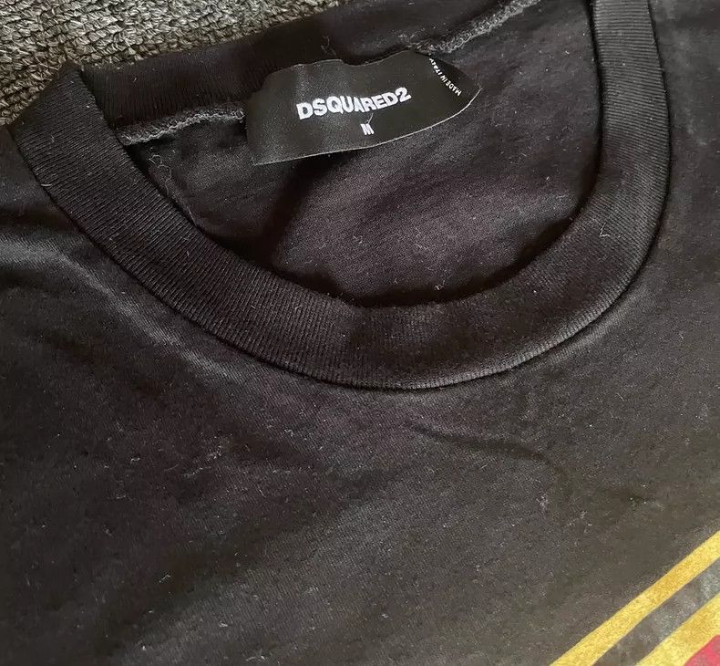 Dsquared2 DSQUARED2 Black Graphic Print T-Shirt-yf Size US M / EU 48-50 / 2 - 3 Thumbnail