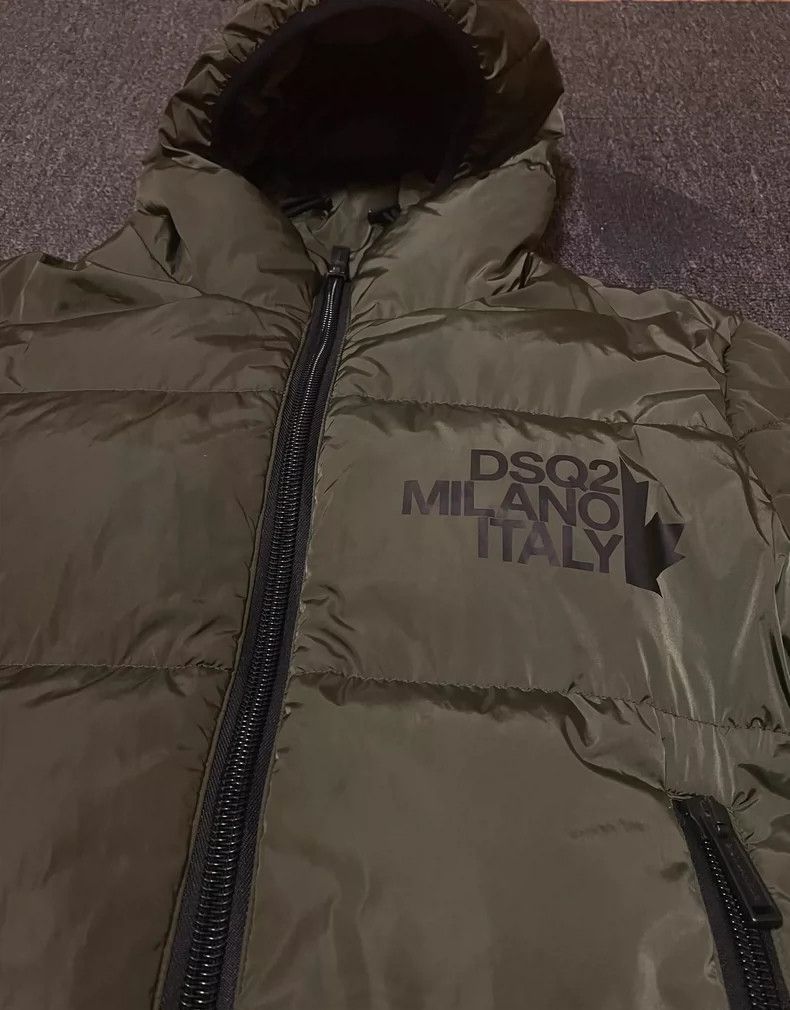 Dsquared2 DSquared2 Olive Green Puffer Jacket-yf Size US M / EU 48-50 / 2 - 3 Thumbnail