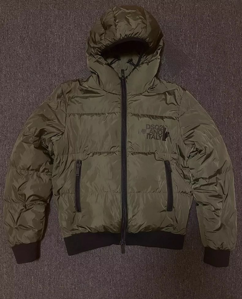 Dsquared2 DSquared2 Olive Green Puffer Jacket-yf Size US M / EU 48-50 / 2 - 2 Thumbnail