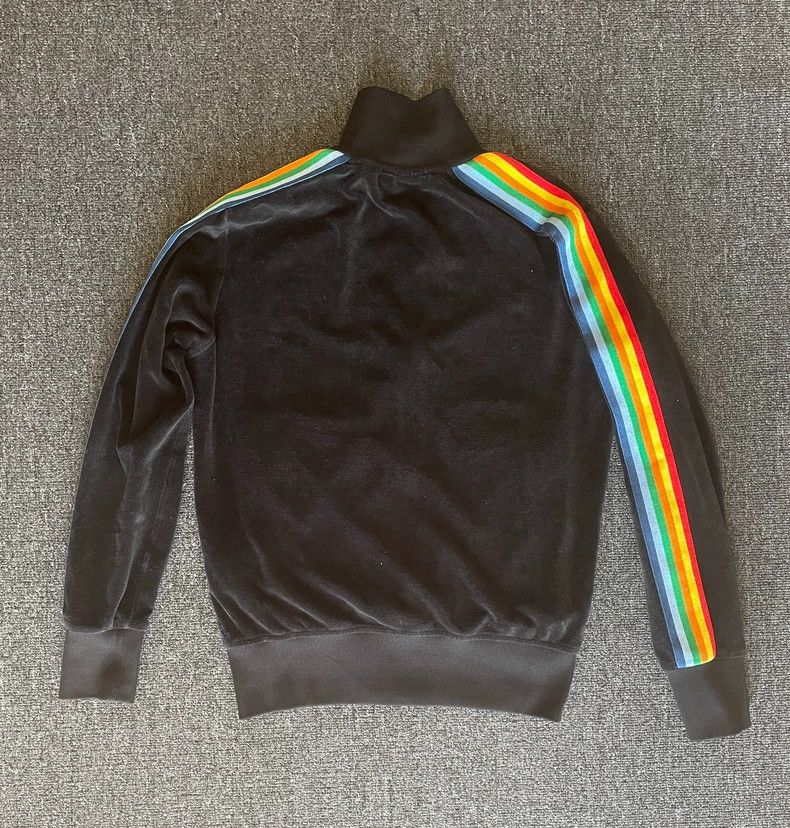 Palm Angels Palm Angels Black Velour Track Jacket-yf Size US S / EU 44-46 / 1 - 2 Thumbnail