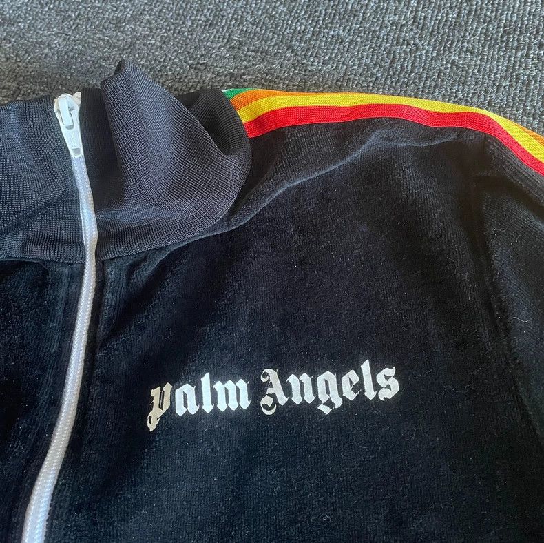 Palm Angels Palm Angels Black Velour Track Jacket-yf Size US S / EU 44-46 / 1 - 3 Thumbnail