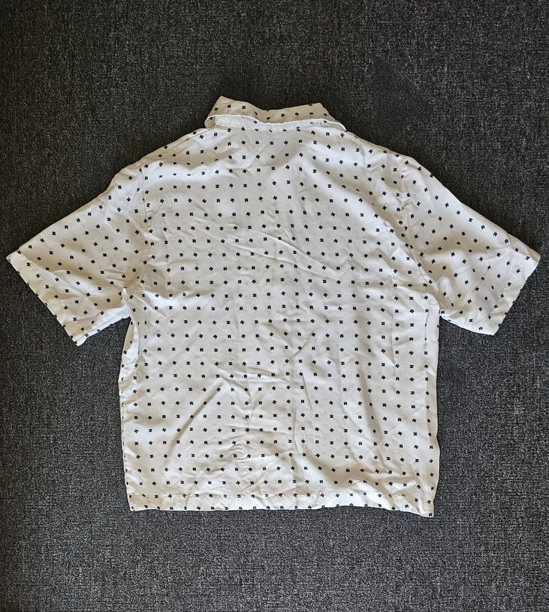 Amiri Amiri Men's Silk Short Sleeve Logo Shirt-yf Size US M / EU 48-50 / 2 - 4 Thumbnail