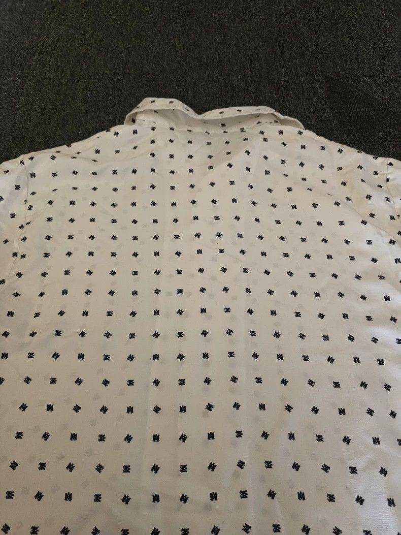 Amiri Amiri Men's Silk Short Sleeve Logo Shirt-yf Size US M / EU 48-50 / 2 - 5 Thumbnail