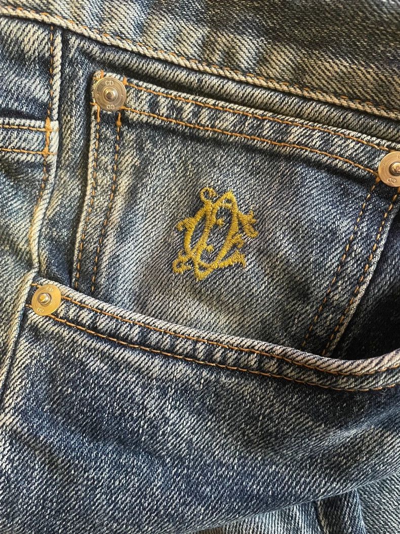 Dior Dior Distressed Denim Jeans with Paint Splatter-yf Size US 29 - 8 Thumbnail