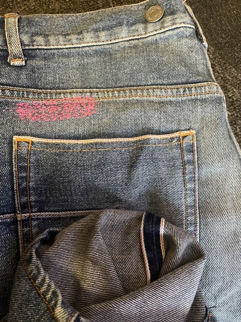 Dior Dior Distressed Denim Jeans with Paint Splatter-yf Size US 29 - 7 Thumbnail