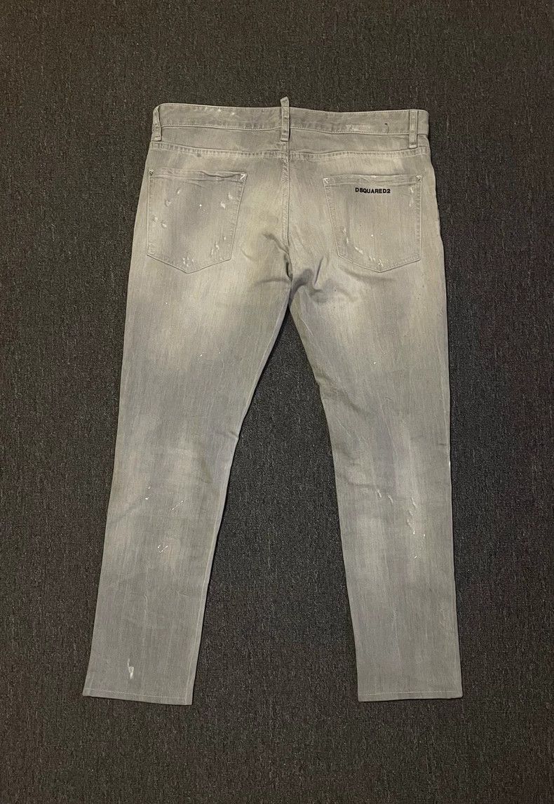 Dsquared2 Dsquared2 Gray Distressed Slim Jeans-yf Size US 34 / EU 50 - 4 Thumbnail