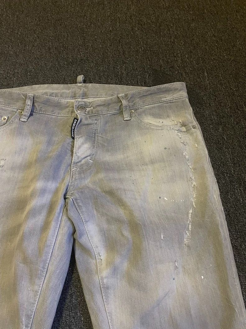 Dsquared2 Dsquared2 Gray Distressed Slim Jeans-yf Size US 34 / EU 50 - 2 Thumbnail