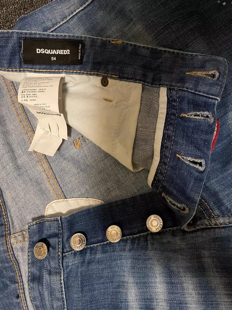Dsquared2 DSquared2 City Biker Denim Jeans-yf Size US 36 / EU 52 - 4 Thumbnail