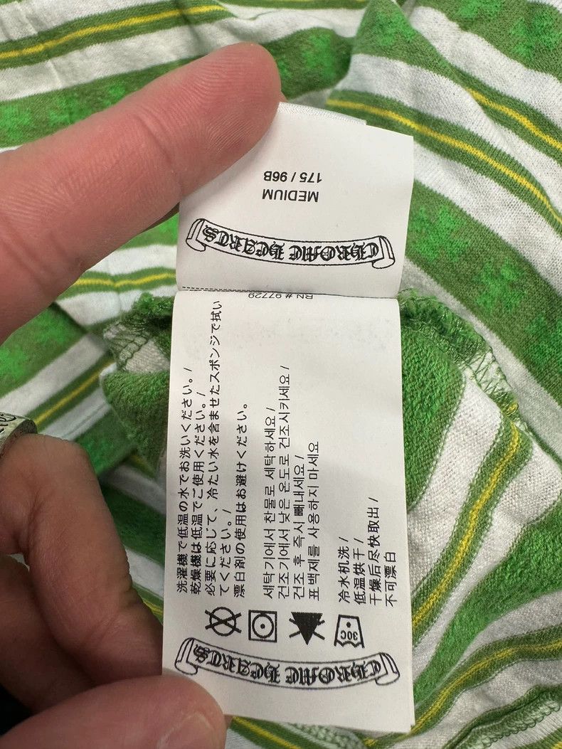 Chrome Hearts Chrome Hearts Green White Stripe T-shirt-yf Size US M / EU 48-50 / 2 - 6 Thumbnail