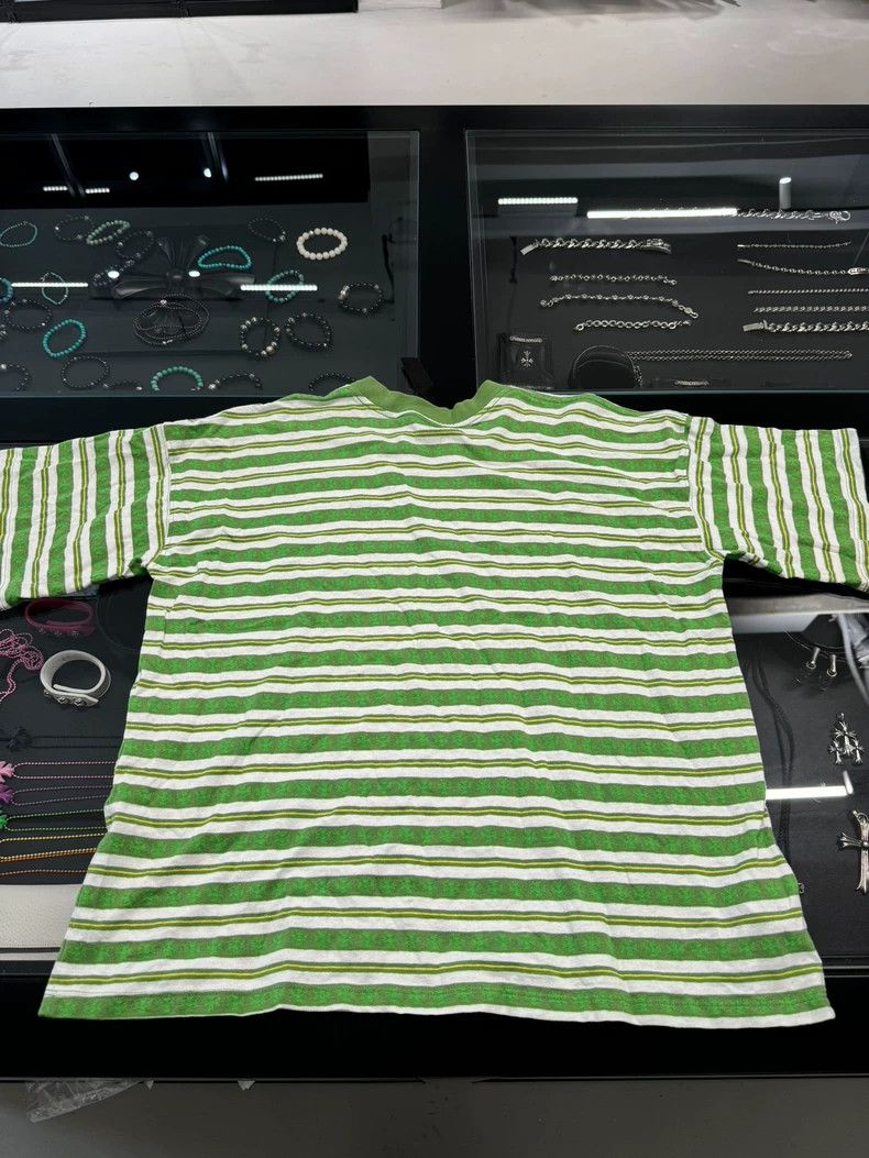 Chrome Hearts Chrome Hearts Green White Stripe T-shirt-yf Size US M / EU 48-50 / 2 - 2 Thumbnail