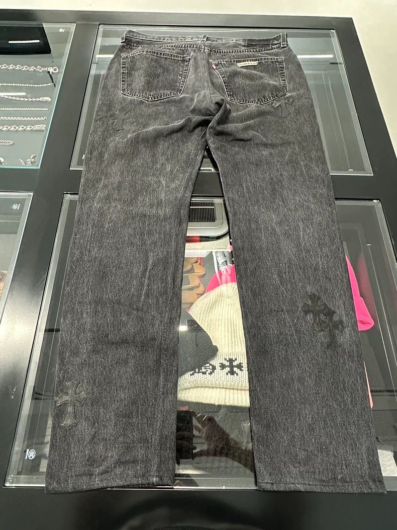 Chrome Hearts Chrome Hearts 501 Black Denim Jeans-yf Size US 34 / EU 50 - 2 Thumbnail