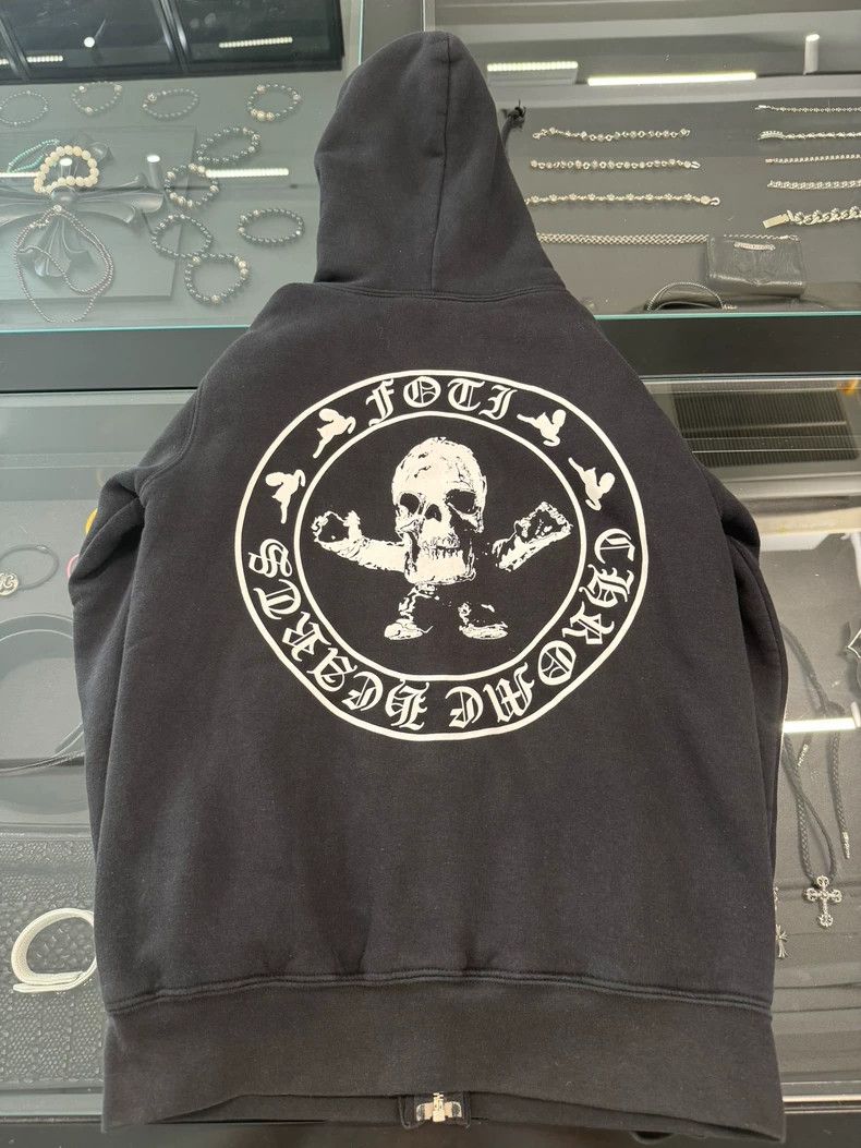Chrome Hearts Chrome Hearts Foti Skull Zip Hoodie-yf Size US S / EU 44-46 / 1 - 2 Thumbnail