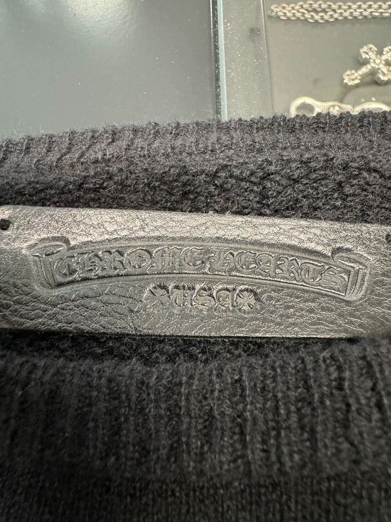 Chrome Hearts Chrome Hearts Black Embroidered Cashmere Sweater-yf Size US XL / EU 56 / 4 - 4 Thumbnail