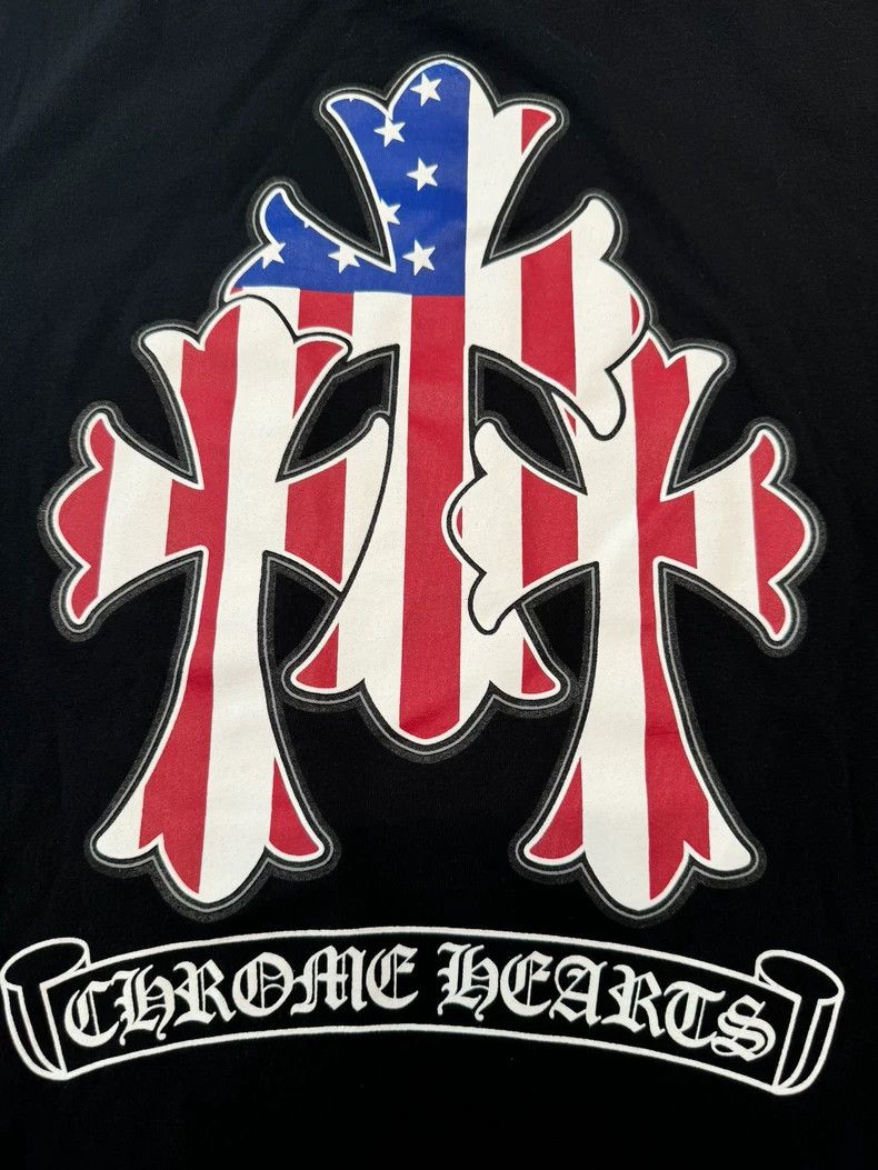 Chrome Hearts Chrome Hearts Black Graphic Short Sleeve Tee-yf Size US L / EU 52-54 / 3 - 5 Thumbnail