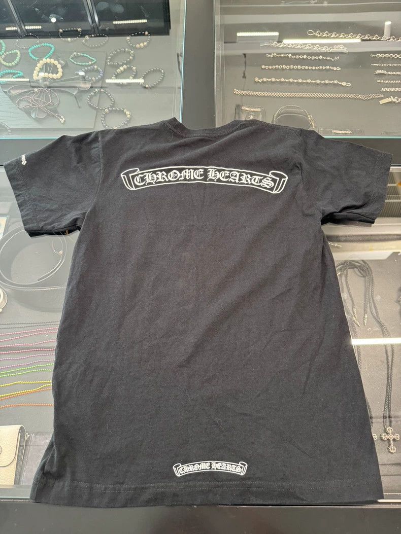 Chrome Hearts Chrome Hearts Black Scroll Short Sleeve Tee-yf Size US S / EU 44-46 / 1 - 2 Thumbnail