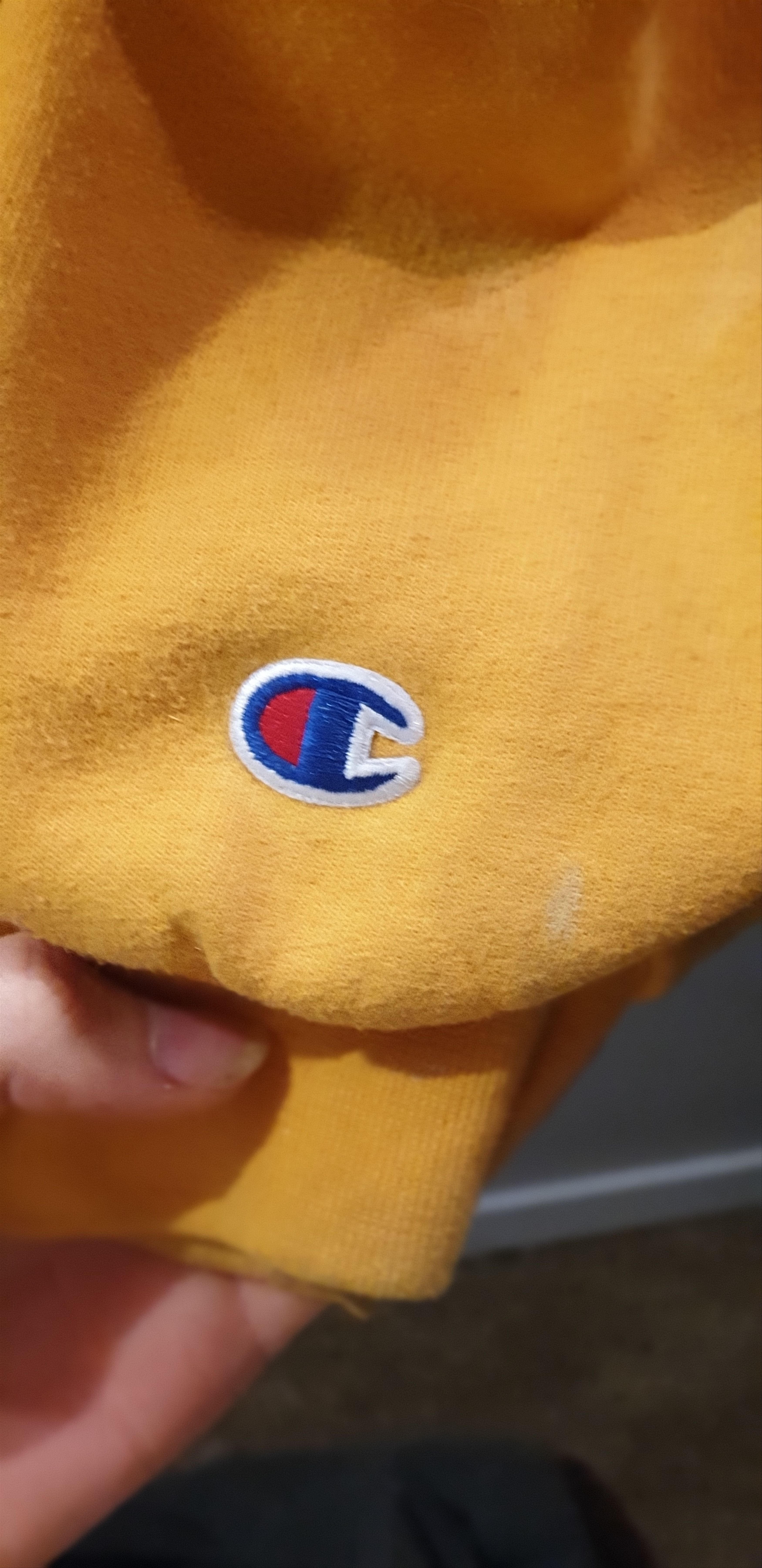 Champion Vintage Mustard Yellow Hoodie XL Size US XL / EU 56 / 4 - 4 Thumbnail