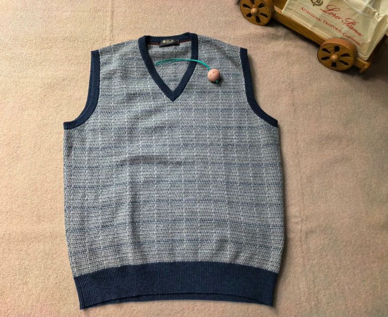Loro Piana Loro Piana Men's Cashmere Patterned Vest - dmc Size US L / EU 52-54 / 3 - 2 Thumbnail