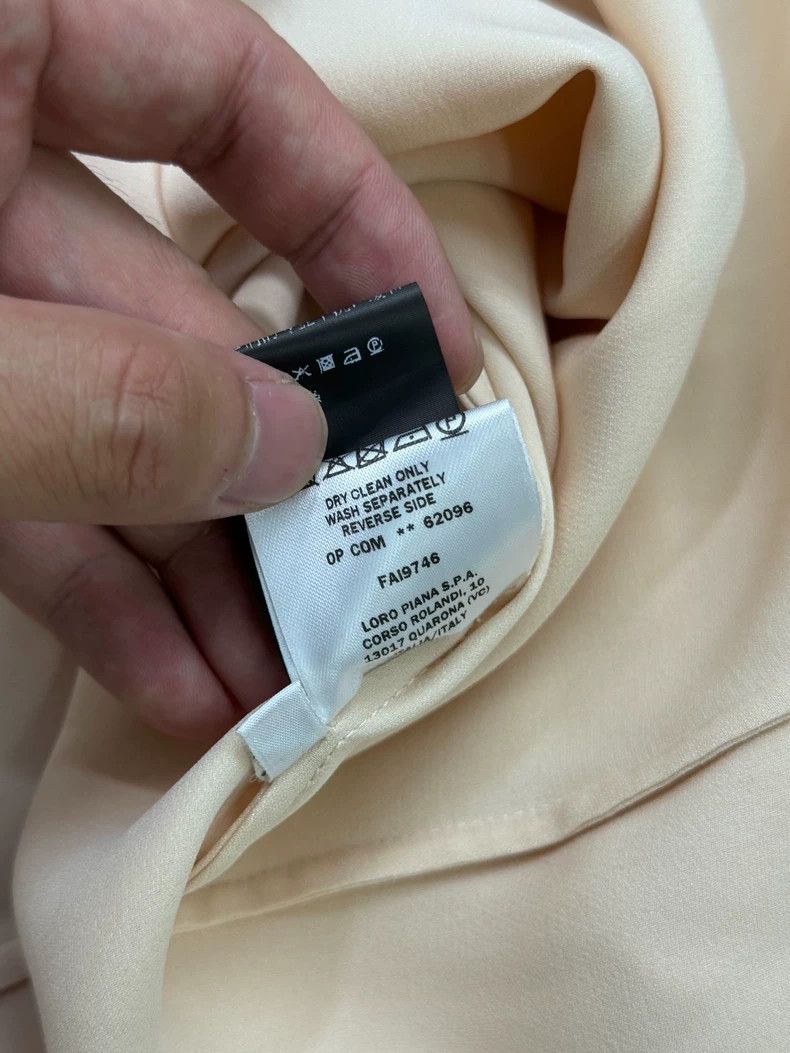 Loro Piana Loro Piana Beige Silk Long Sleeve Top - dmc Size US L / EU 52-54 / 3 - 8 Thumbnail