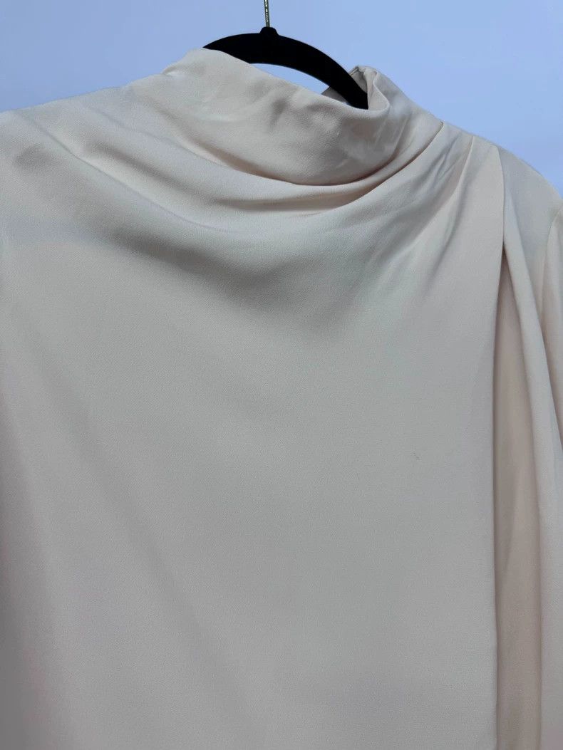 Loro Piana Loro Piana Beige Silk Long Sleeve Top - dmc Size US L / EU 52-54 / 3 - 2 Thumbnail