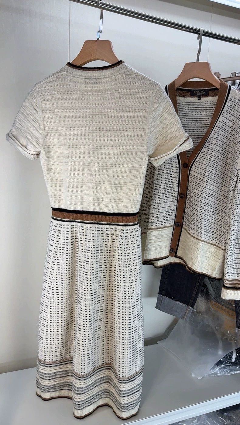 Loro Piana Loro Piana Baby Cashmere Short-Sleeve Dress - dmc Size US M / EU 48-50 / 2 - 4 Thumbnail
