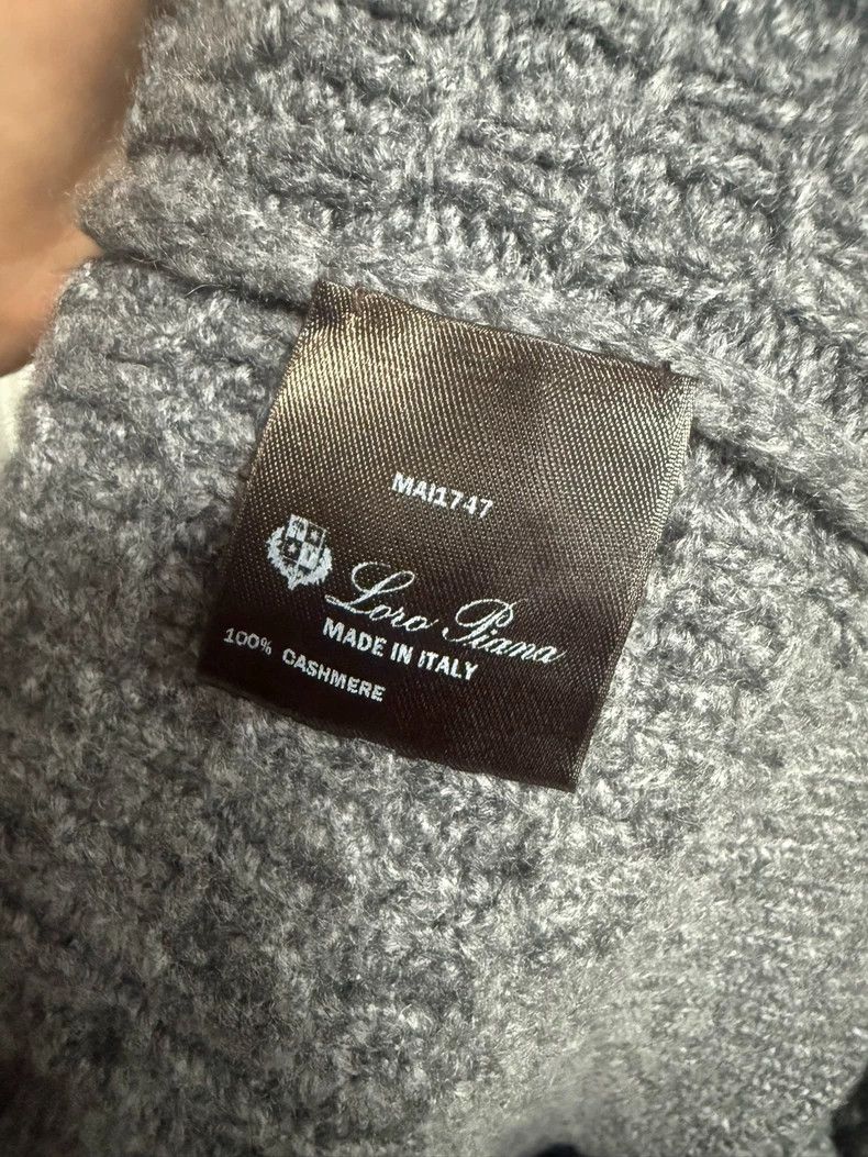 Loro Piana Loro Piana Gray Cable Knit Cashmere Sweater - dmc Size US M / EU 48-50 / 2 - 7 Thumbnail