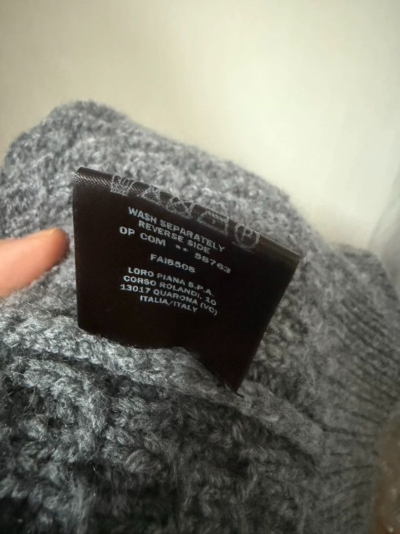 Loro Piana Loro Piana Gray Cable Knit Cashmere Sweater - dmc Size US M / EU 48-50 / 2 - 8 Thumbnail