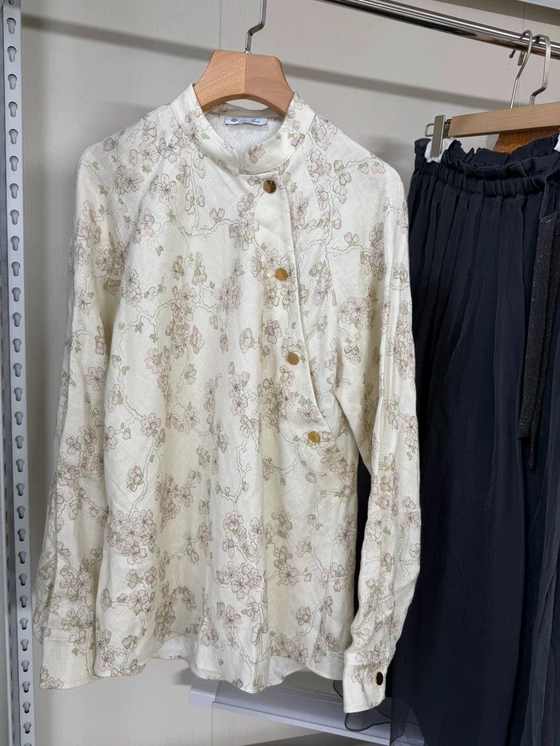 Loro Piana Loro Piano Chinese Style Top - dmc Size US M / EU 48-50 / 2 - 2 Thumbnail
