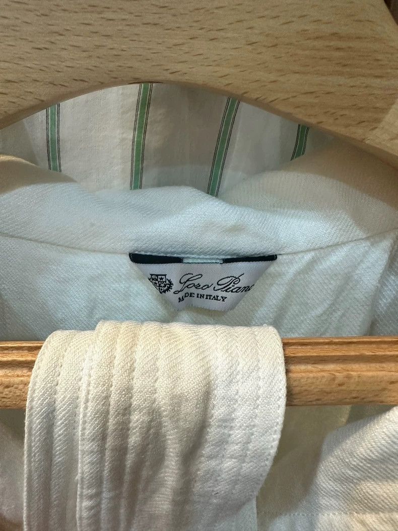 Loro Piana Loro Piana White Linen Shirt - dmc Size US M / EU 48-50 / 2 - 3 Thumbnail