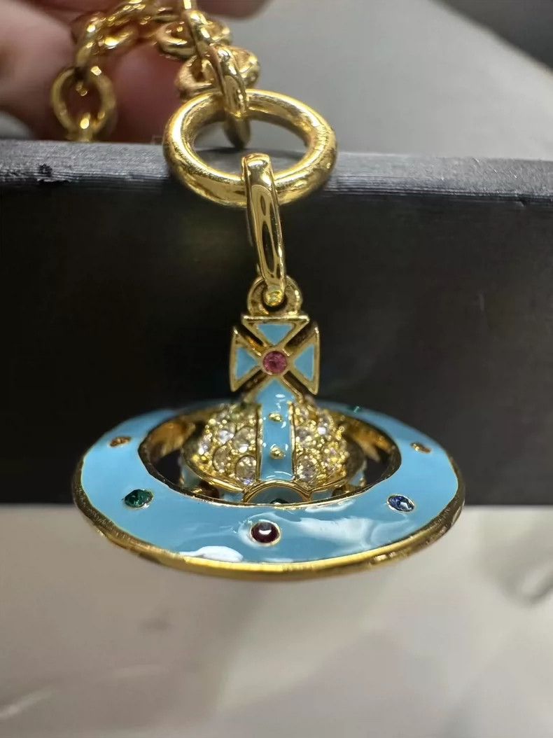 Vivienne Westwood Vivienne Westwood Blue Saturn Bracelet - dmc Size ONE SIZE - 3 Thumbnail