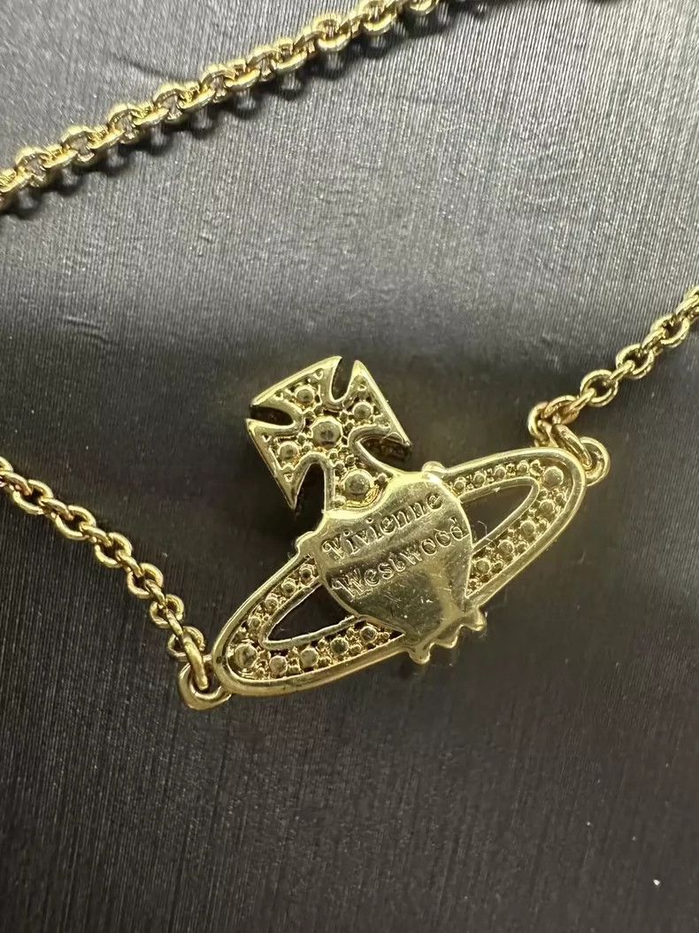 Vivienne Westwood Vivienne Westwood Gold Heart Saturn Bracelet - dmc Size ONE SIZE - 4 Thumbnail