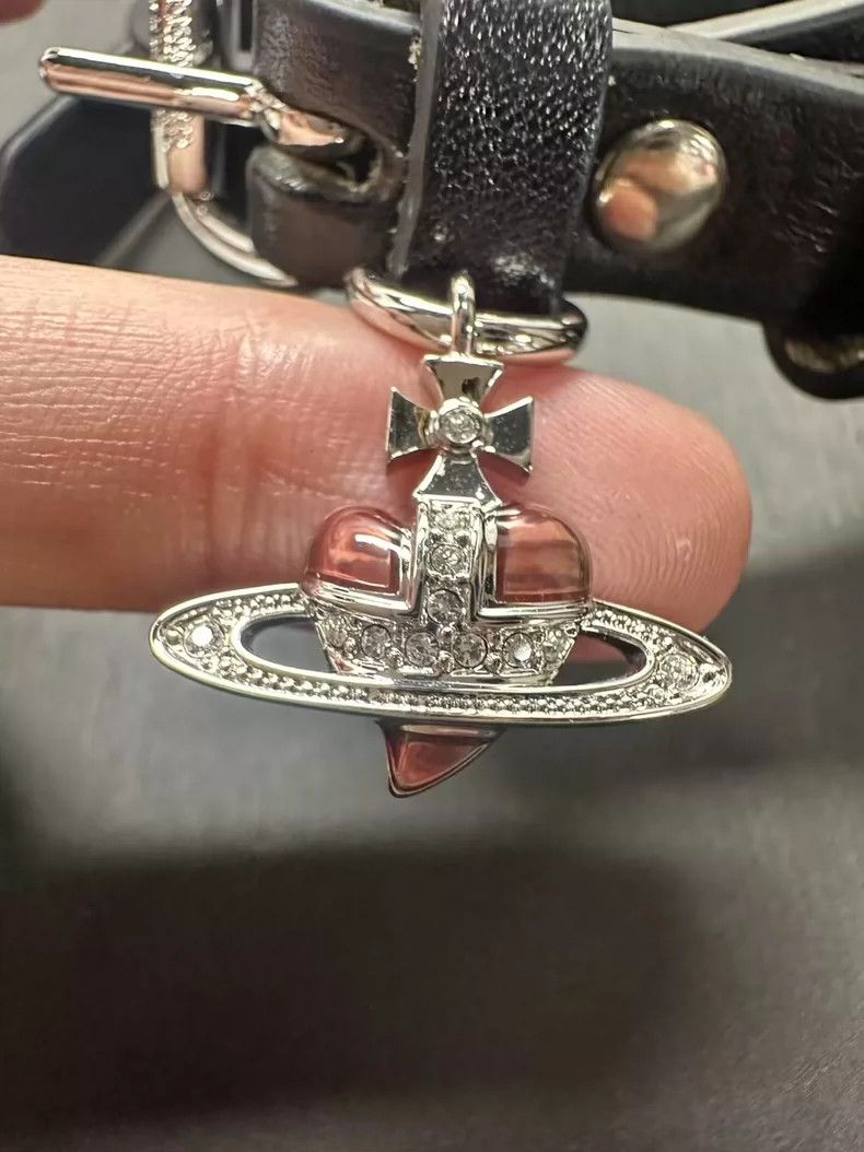 Vivienne Westwood Vivienne Westwood Heart Saturn Choker - dmc Size ONE SIZE - 4 Thumbnail
