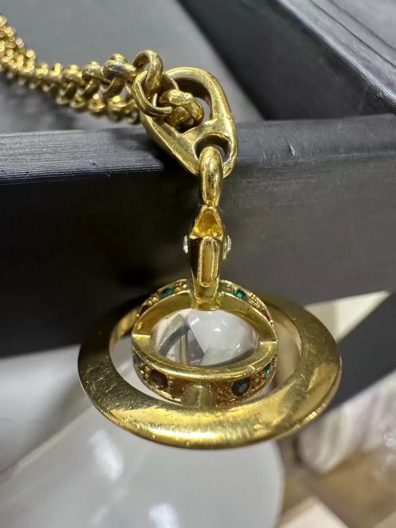Vivienne Westwood Vivienne Westwood Vintage Saturn Necklace - dmc Size ONE SIZE - 5 Thumbnail