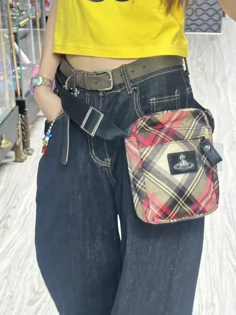 Vivienne Westwood Vivienne Westwood Plaid Crossbody Bag - dmc Size ONE SIZE - 2 Thumbnail