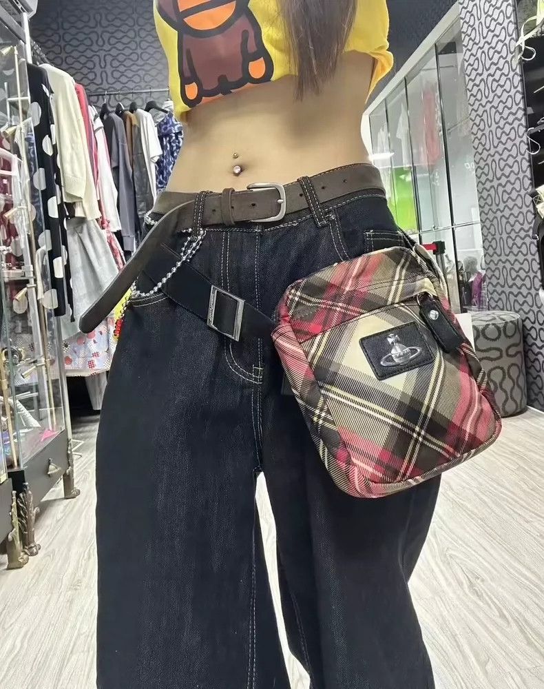 Vivienne Westwood Vivienne Westwood Plaid Crossbody Bag - dmc Size ONE SIZE - 3 Thumbnail