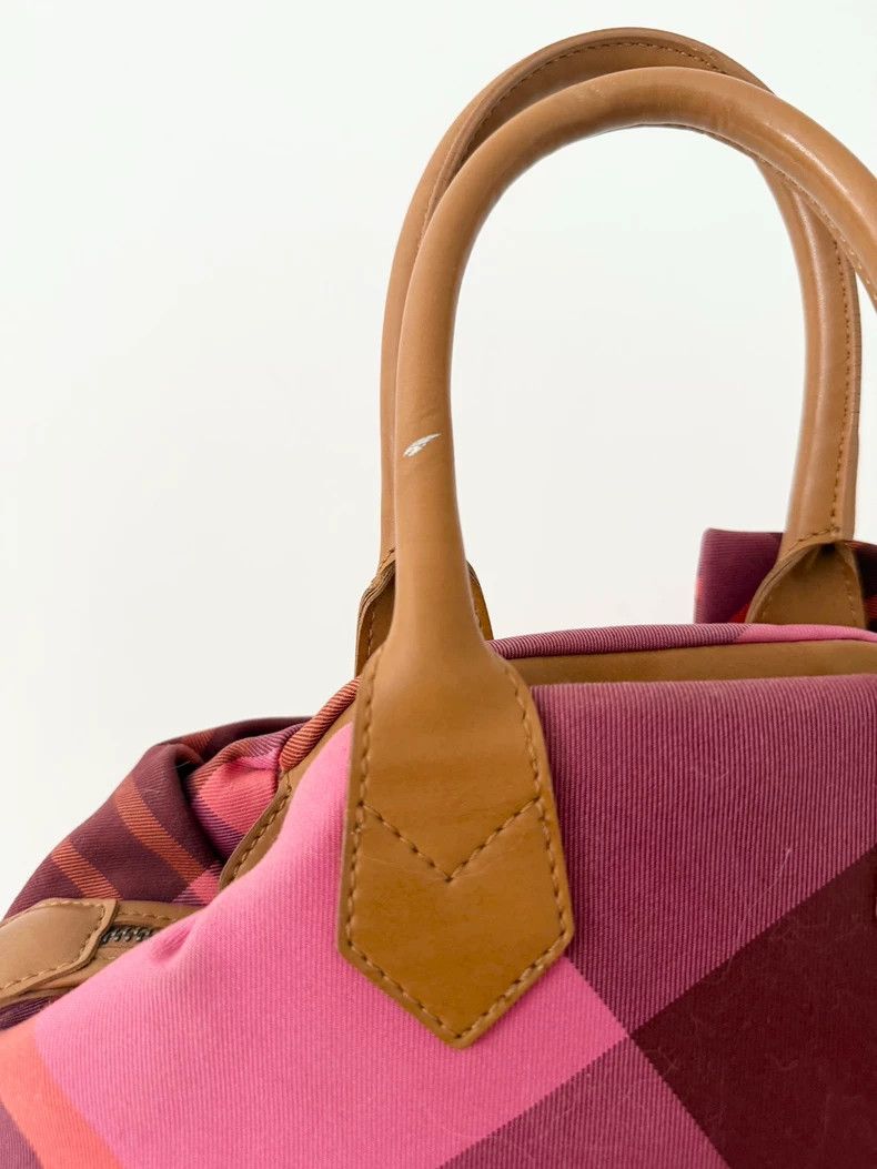 Vivienne Westwood Vivienne Westwood Red Pink Plaid Bowling Bag - dmc Size ONE SIZE - 7 Thumbnail