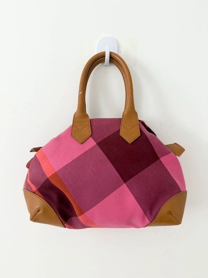 Vivienne Westwood Vivienne Westwood Red Pink Plaid Bowling Bag - dmc Size ONE SIZE - 3 Thumbnail